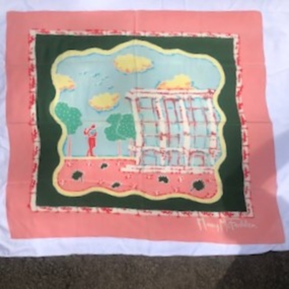 Mary McFadden silk scarf